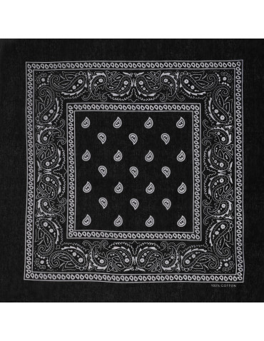 Szale i chusty - Bandana chusta bawełniana CZARNY - produkt 2