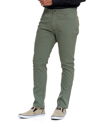 Spodnie - Męskie spodnie chino ZIELONY - produkt 1