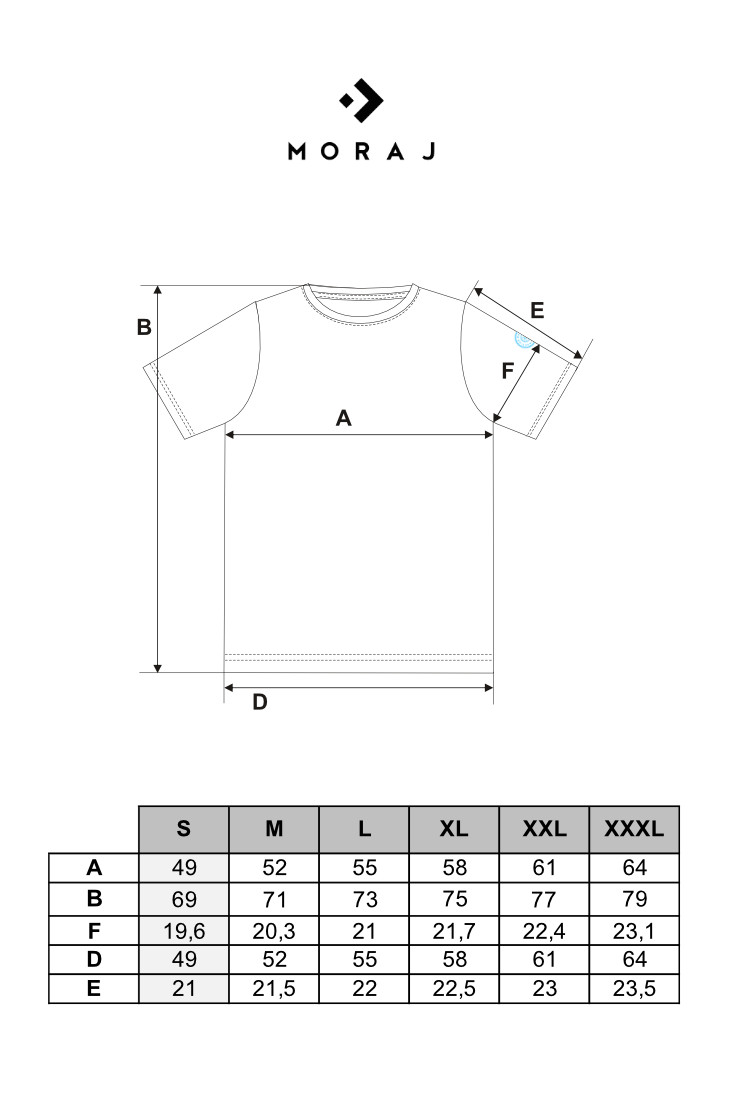 T-shirt męski bawełniany bez bocznych szwów T-shirt męski bawełniany bez bocznych szwów