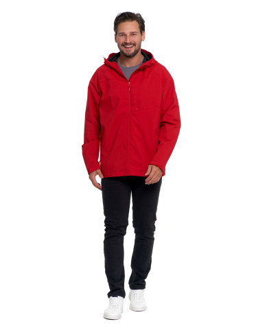 Odzież wierzchnia - Kurtka przejściowa unisex przeciwdeszczowa CZERWONY - produkt 7