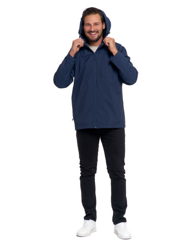 Odzież wierzchnia - Kurtka przejściowa unisex przeciwdeszczowa GRANATOWY - produkt 10