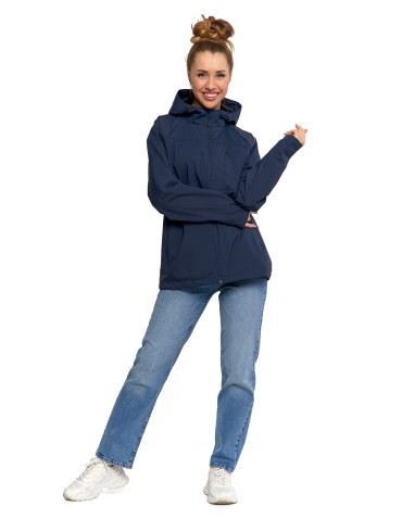 Odzież wierzchnia - Kurtka przejściowa unisex przeciwdeszczowa GRANATOWY - produkt 14