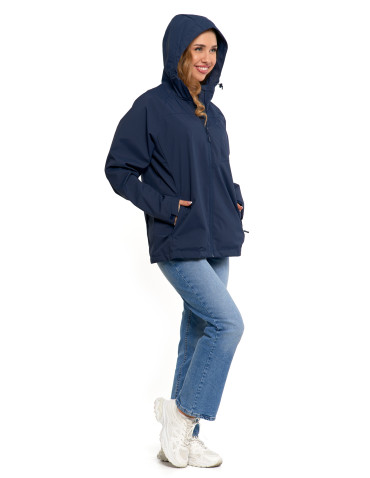 Odzież wierzchnia - Kurtka przejściowa unisex przeciwdeszczowa GRANATOWY - produkt 19
