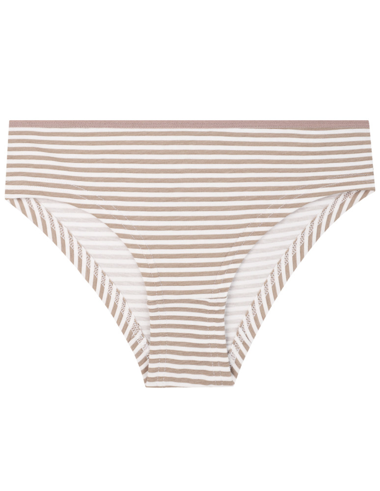 Figi - Damskie majtki figi bikini w paski i jednolite 4-pak WIELOKOLOROWY - produkt moraj.pl 2