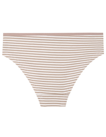 Figi - Damskie majtki figi bikini w paski i jednolite 4-pak WIELOKOLOROWY - produkt 3