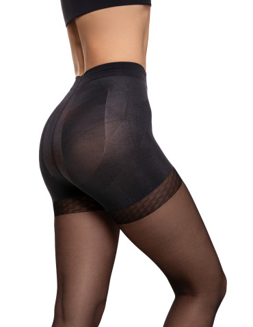 Rajstopy - Rajstopy modelujące 20 DEN z efektem push-up CZARNY - produkt 3