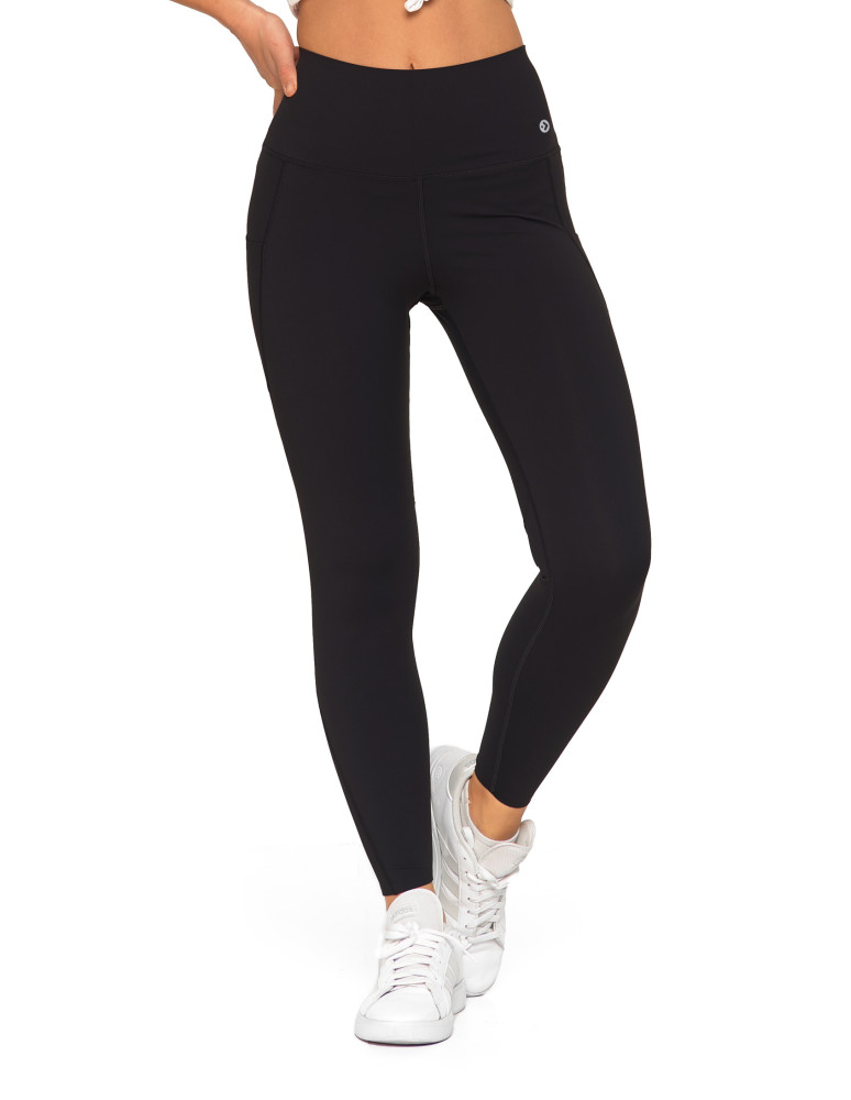 Legginsy - Legginsy damskie z wysokim stanem funkcyjne CZARNY - produkt moraj.pl 6