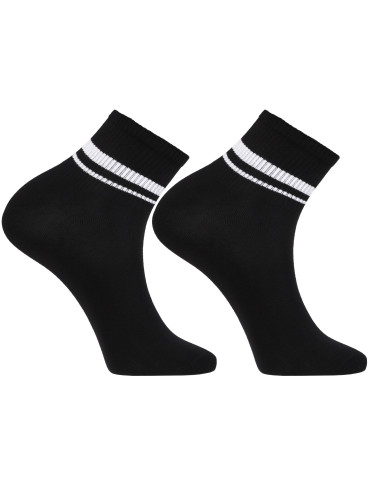 Stopki - Skarpetki bawełniane unisex 3-pak CZARNY - produkt 3