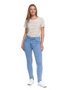 Damskie spodnie skinny jeansowe rurki NIEBIESKI