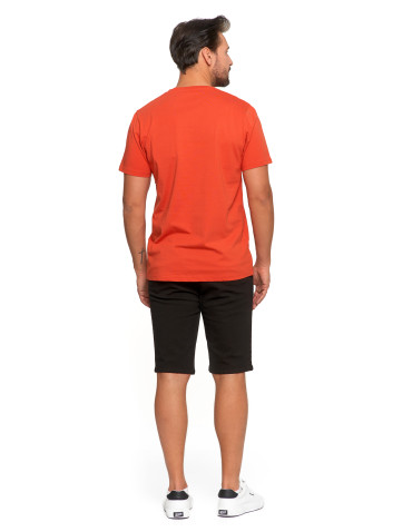 Koszulki, topy, koszule - T-shirt męski bawełniany koszulka z nadrukiem POMARAŃCZOWY - produkt 3