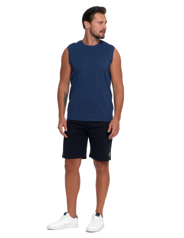 Koszulki, topy, koszule - Koszulka męska tank top bez rękawów NIEBIESKI - produkt 5