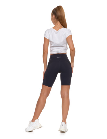 Legginsy - Legginsy kolarki damskie sportowe z kieszeniami GRAFIT - produkt 3