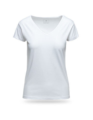 Koszulki i topy - Koszulka damska T-shirt z dekoltem w serek 3-pak WIELOKOLOROWY - produkt 10