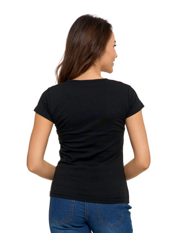 Koszulki i topy - Koszulka damska T-shirt z dekoltem w serek 3-pak WIELOKOLOROWY - produkt 6