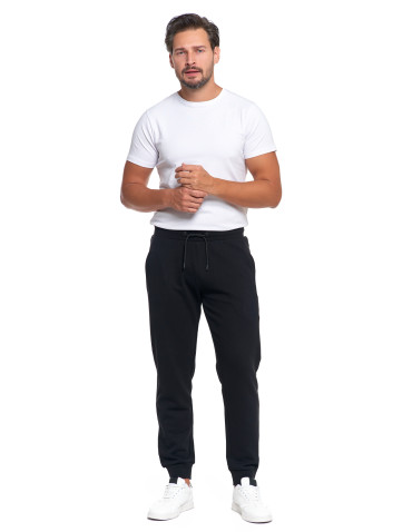 Spodnie - Spodnie dresowe męskie z kieszeniami CZARNY - produkt 1
