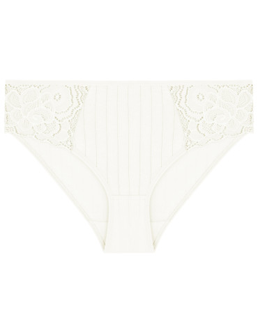 Figi - Majtki damskie figi bikini z koronkowymi wstawkami 6-pak WIELOKOLOROWY - produkt 5