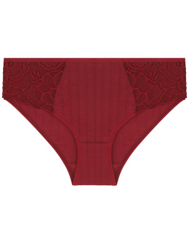 Figi - Majtki damskie figi bikini z koronkowymi wstawkami 6-pak WIELOKOLOROWY - produkt 6