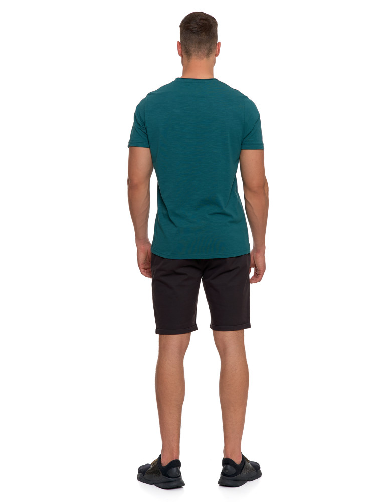 Koszulki, topy, koszule - T-shirt męski z bawełny klasyczny ZIELONY - produkt moraj.pl 6