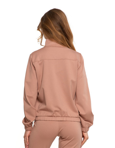 Bluzy - Bluza damska dresowa bez kaptura BEŻOWY - produkt 8