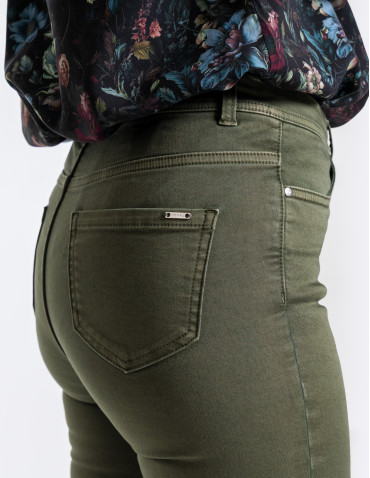 Nowości - Spodnie damskie skinny elastyczne SZARY - produkt 4