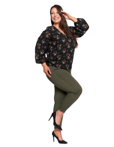 Nowości - Spodnie damskie skinny elastyczne SZARY - produkt 12