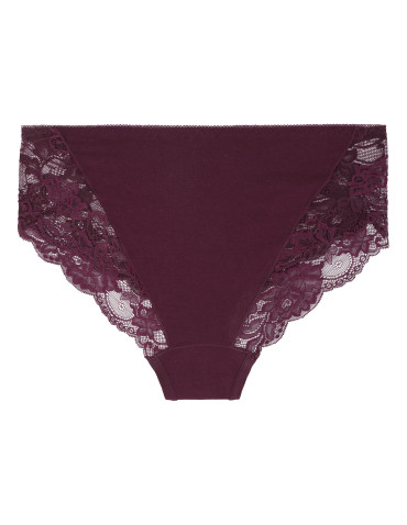 Figi - Majtki damskie figi bikini bawełniane z koronką 6-pak WIELOKOLOROWY 1 - produkt 2