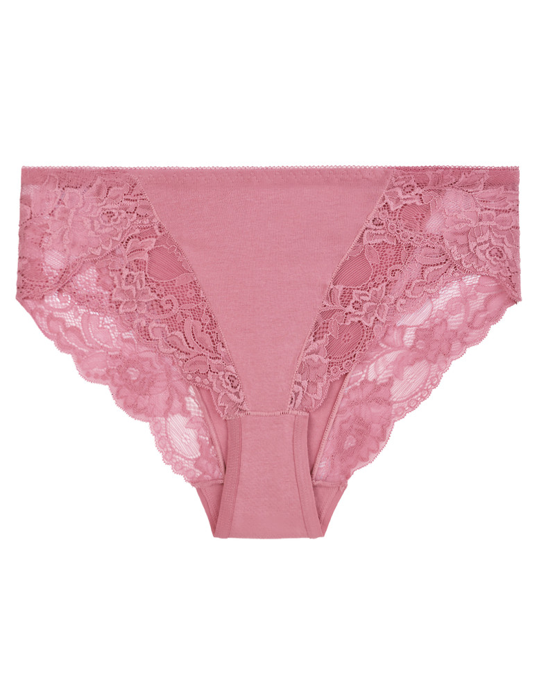 Figi - Majtki damskie figi bikini bawełniane z koronką 6-pak WIELOKOLOROWY 1 - produkt moraj.pl 4