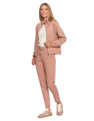Bluzy - Bluza damska dresowa bez kaptura BEŻOWY - produkt 2