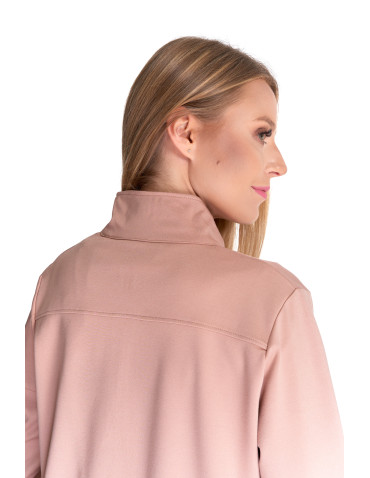 Bluzy - Bluza damska dresowa bez kaptura BEŻOWY - produkt 6