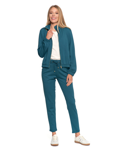 Bluzy - Bluza damska dresowa bez kaptura ZIELONY - produkt 14