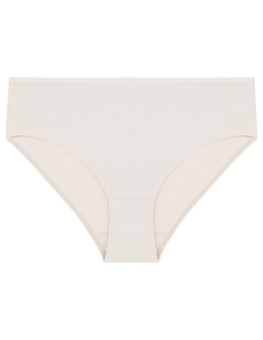 Figi - Majtki figi bikini damskie bawełniane 3-pak BEŻOWY - produkt 1