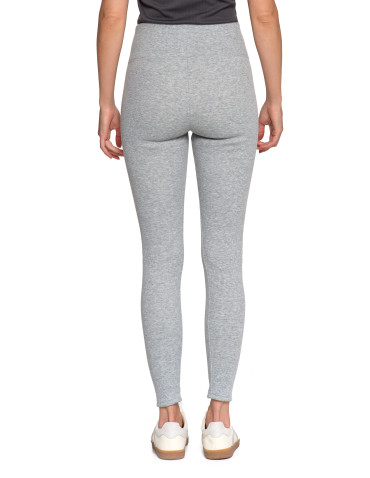 Legginsy - Prążkowane legginsy damskie z wysokim stanem ocieplane MOKKA - produkt 28