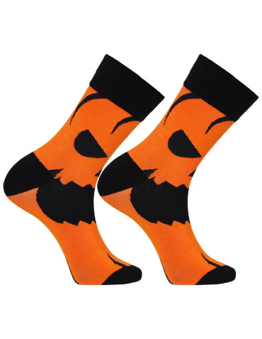 Długie - Skarpetki męskie długie halloween POMARAŃCZOWY - produkt 2