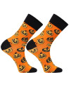 Skarpety męskie długie z motywem halloweenowym POMARAŃCZOWY