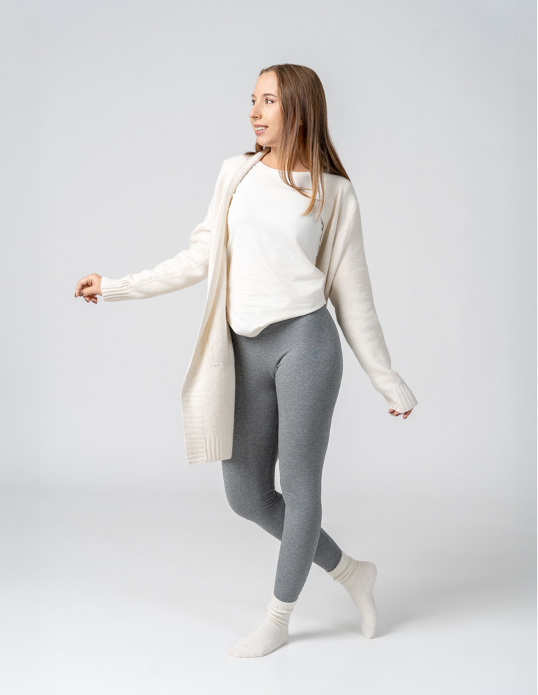 Legginsy - Klasyczne bawełniane legginsy damskie WIELOKOLOROWY - produkt moraj.pl 1