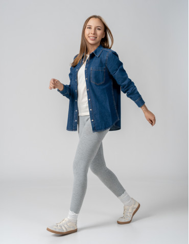 Legginsy - Klasyczne bawełniane legginsy damskie WIELOKOLOROWY - produkt 8