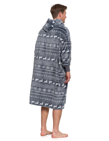 Piżamy - Kocobluza unisex luźna SZARY - produkt 11