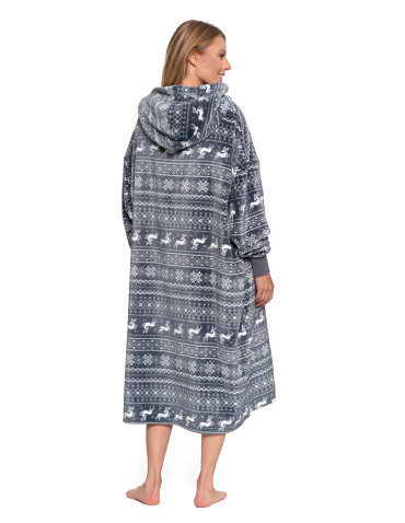 Piżamy - Kocobluza unisex luźna SZARY - produkt 5
