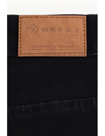 Spodnie - Spodnie damskie jeansowe mom fit CZARNY - produkt 6