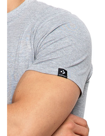 Koszulki, topy, koszule - T-shirt męski bawełniany PREMIUM LINE dekolt w serek SZARY - produkt 2