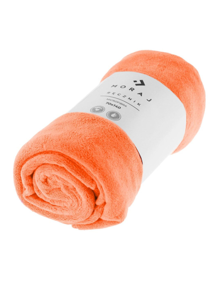 Mikrofibra - Mały ręcznik z mikrofibry 50x100 cm POMARAŃCZOWY - produkt moraj.pl 1