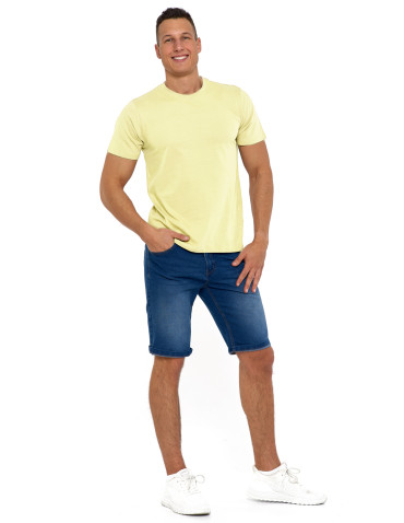 Koszulki, topy, koszule - Koszulka męska bawełniana T-shirt ŻÓŁTY - produkt 2