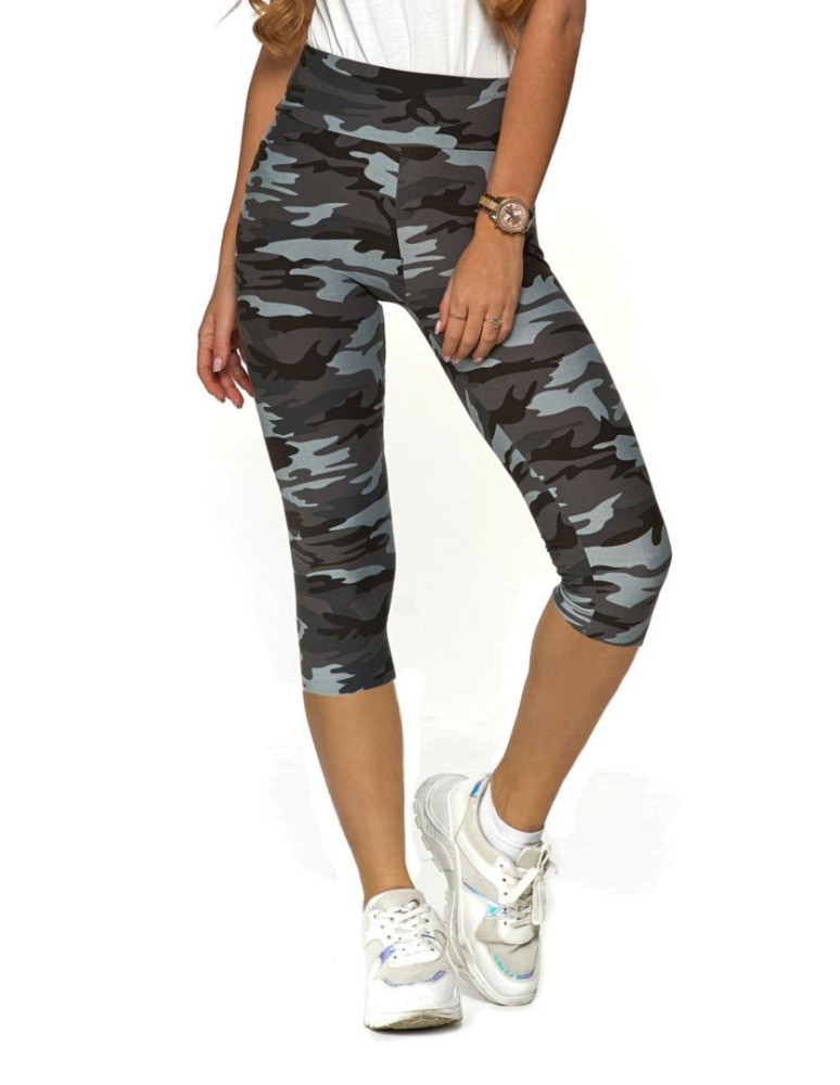 Legginsy - Legginsy damskie 3/4 moro WZÓR 1 - produkt moraj.pl 4