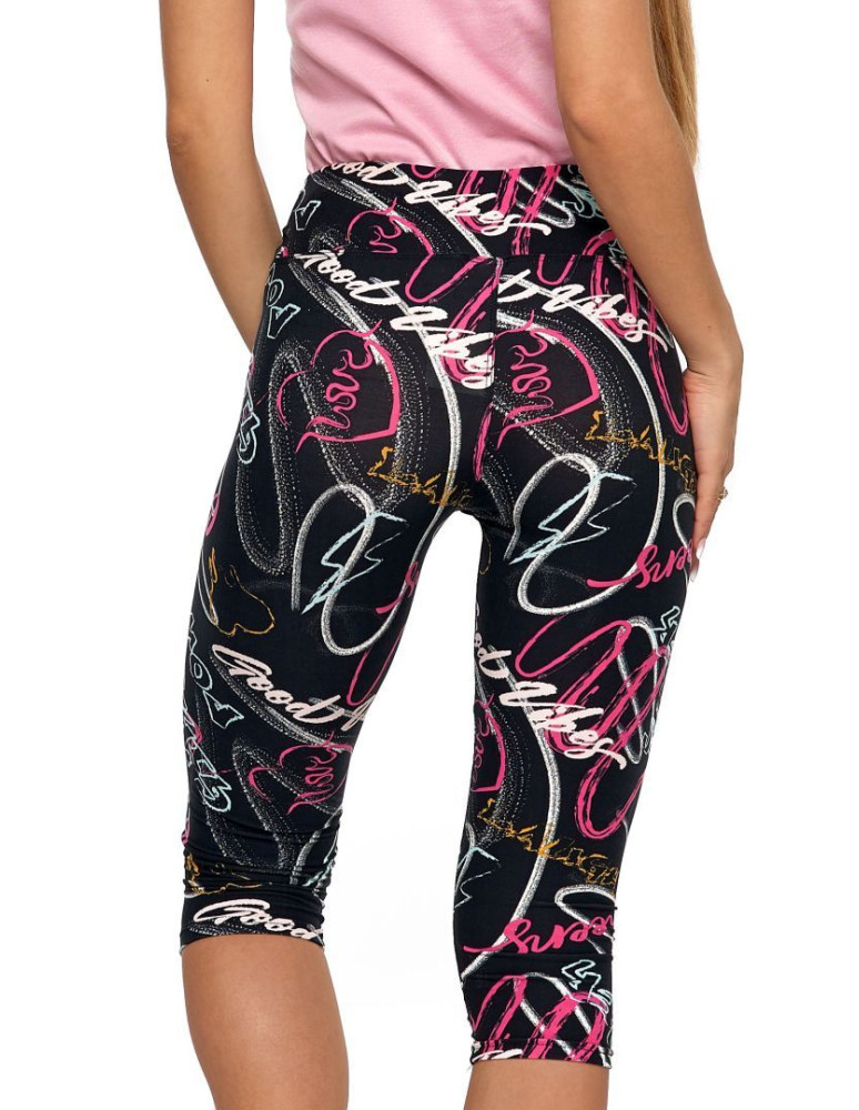 Legginsy - Legginsy damskie 3/4 wzorzyste WZÓR 2 - produkt moraj.pl 3
