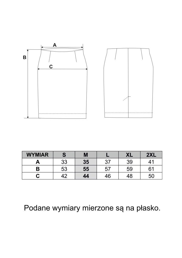 Spódnica damska welurowa z rozcięciem Spódnica damska welurowa z rozcięciem