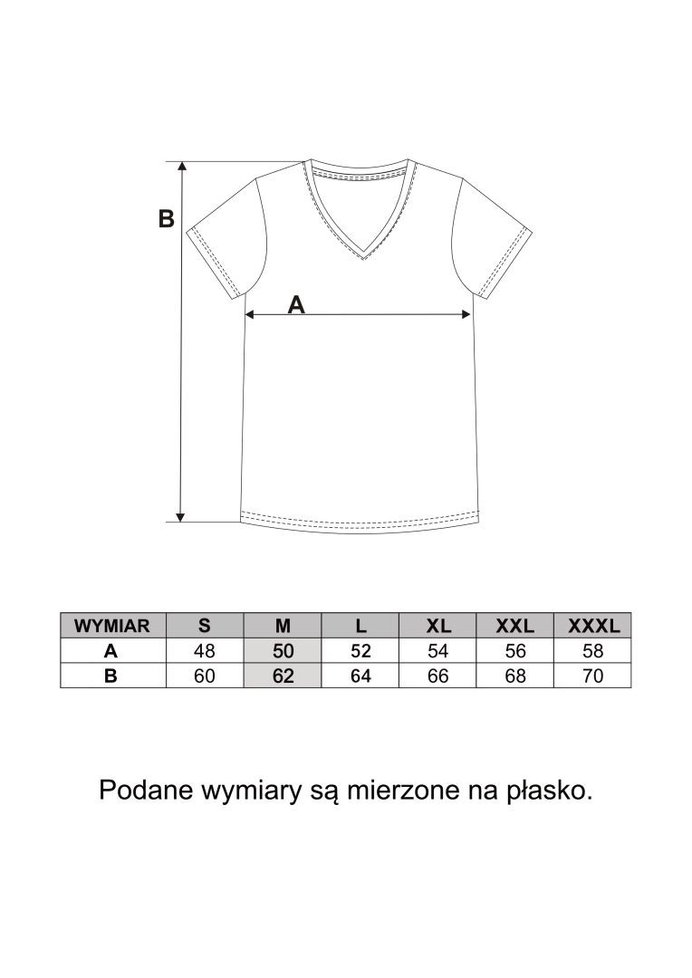 Koszulka damska bawełna Premium T-shirt dekolt w serek