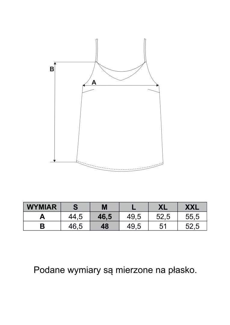Satynowa bluzka damska na ramiączkach