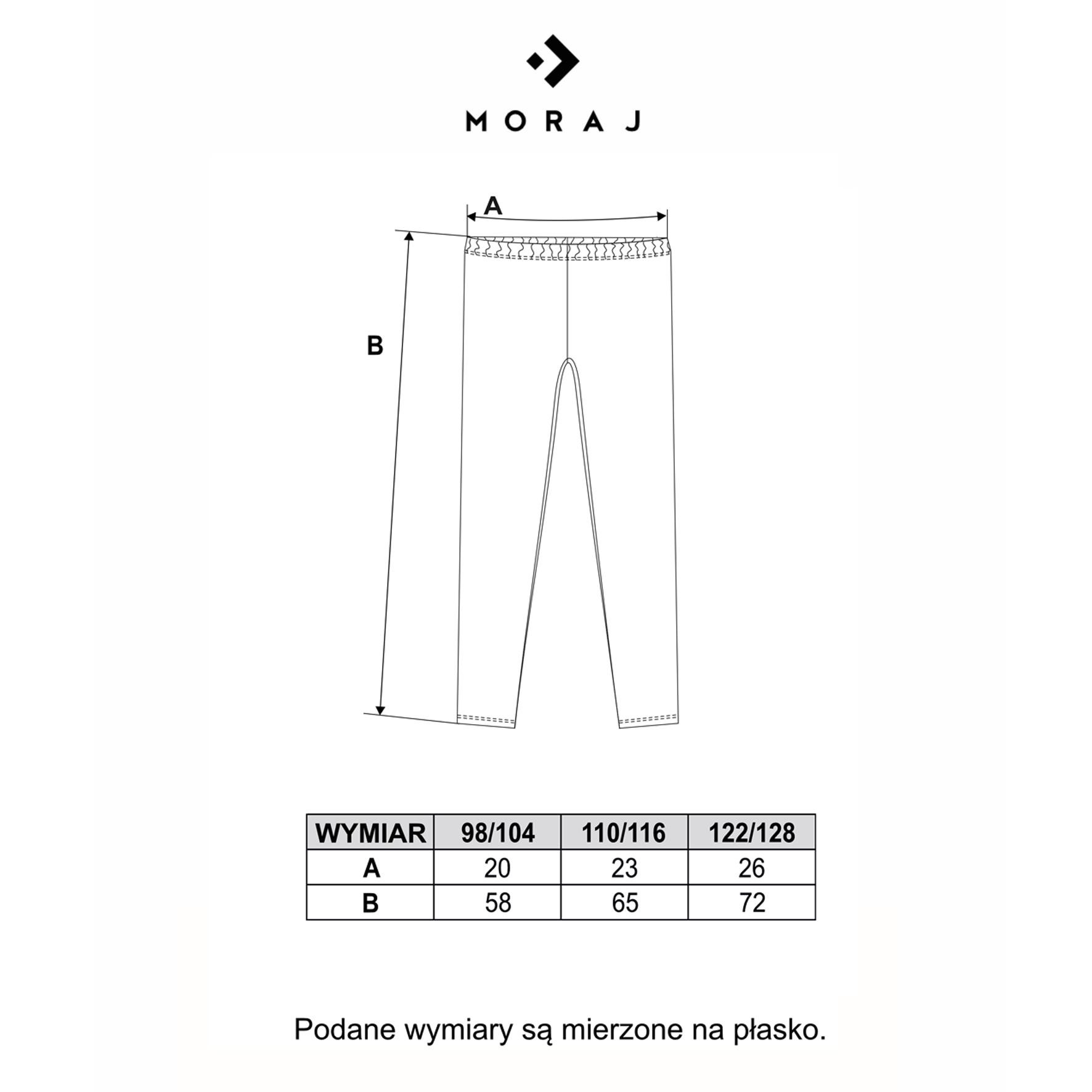 Legginsy dziewczęce z lampasem peach touch