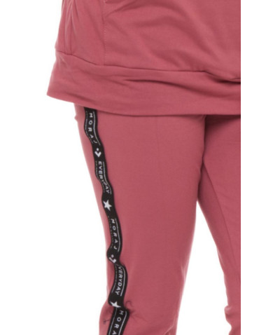 Dziewczynka - Legginsy młodzieżowe z efektem peach touch RÓŻOWY - produkt 2