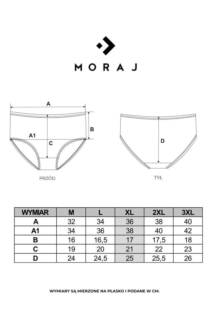 Laserowo cięte figi damskie maxi bikini wysoki stan